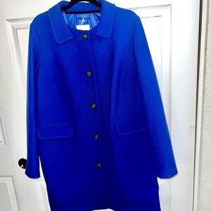 Marina Rinaldi Royal Blue Pea Coat